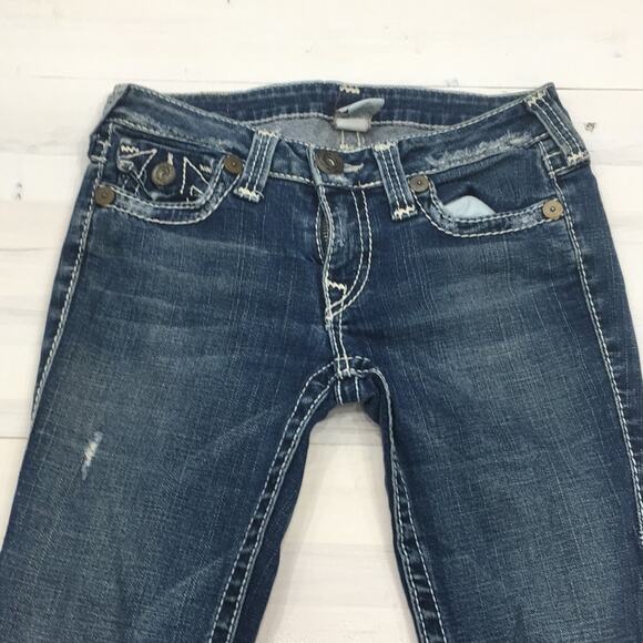 True Religion boot cut denim jeans sz 27 - Picture 2 of 5